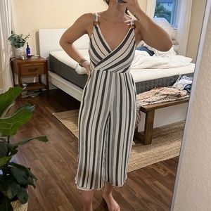 American Eagle Striped Jumpsuit